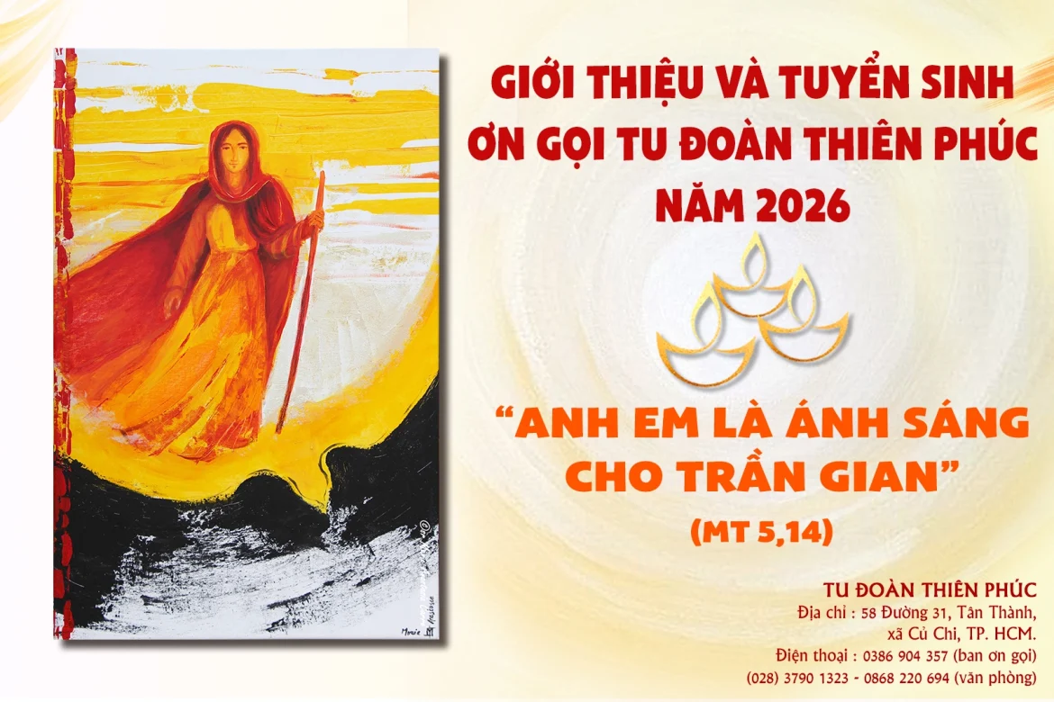 đăng ký tuyển sinh và tìm hiểu ơn gọi tu đoàn thiên phúc 2026